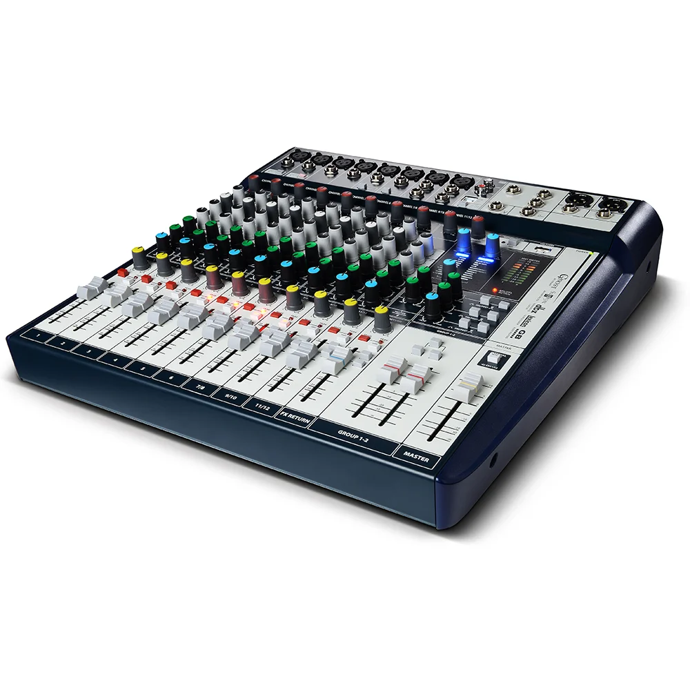 Professional Signature 12 Channel Audio Mixer sound console Mixing interface for Stage Singing Performance