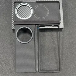 Genuine Real Carbon Fiber Slim for Magsafe Case For VIVO X Fold 3 Pro 3 Matte Ultra Thin Hinge Axis Flip Bulletproof Armor Cover