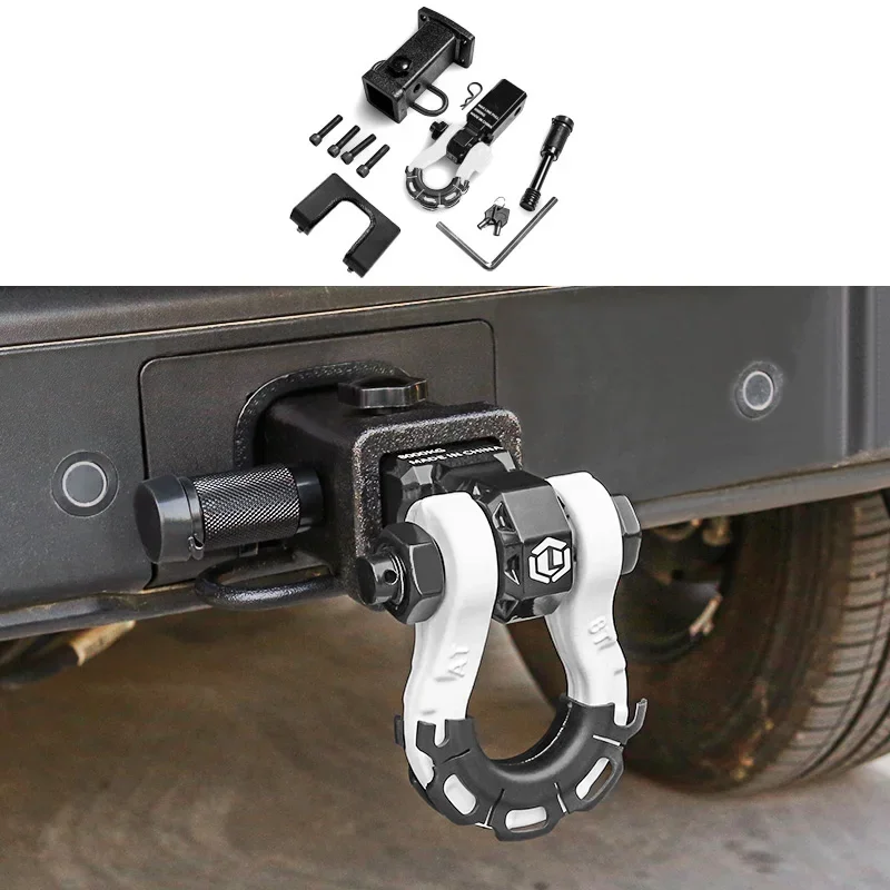 GWM WEY Tanque 300 Trailer Hook, veículo off-road modificado, boca quadrada, reboque em forma de U, acessórios do braço do reboque, Grande Muralha GWM 300