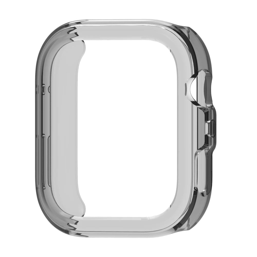 

Для Huawei Watch Fit 4 Pro Защитный чехол для часов Мягкий полый чехол из ТПУ - прозрачный черный