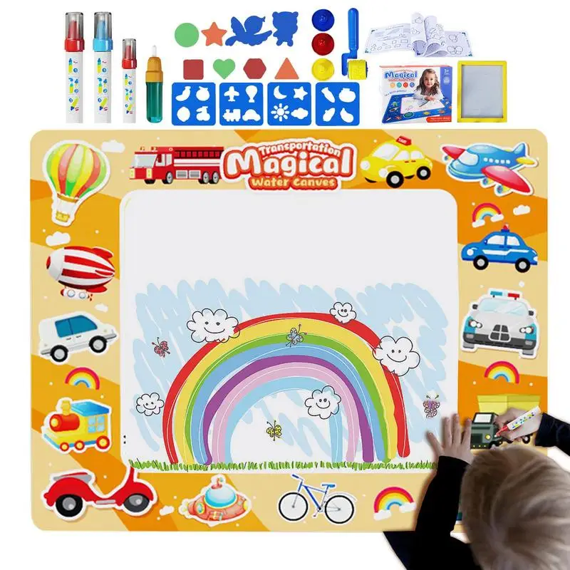 

Water Doodle Mat Large 100cm Painting Mat For Kids Reusable Mess Free Painting Coloring Mat For Painting Writing Water Drawing