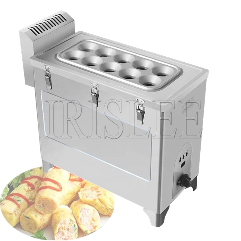 Gas Type Breakfast Egg Sausage Machine Commercial Baked Egg Sausage Grilling Maker