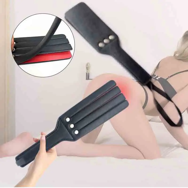 Látigo de cuero para adultos, paleta de azotes, fetiche, látigo, Bdsm, Juguetes sexuales eróticos, productos Sm Bondage, tienda sexual, juegos de coqueteo