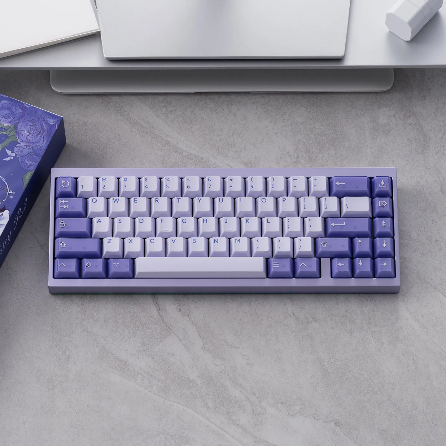 PBTfans Fairy R2 PC Keycaps Custom Abs Material Keyboard Keycaps Original Factory Two Color Semitransparent PC Accessories Gifts