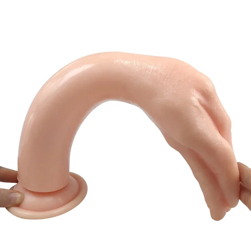 Super Huge Simulation Fist Dildo Anal Plug Hand Touch G-spot Penis Vaginal and Anus Masturbation Suction Cup Sex Toys for Unisex