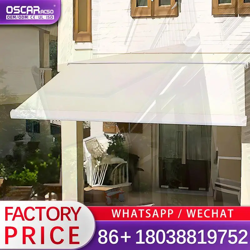 

2024 New Outdoor with LED Light Aluminum Stainless Frame Remote Control Manual Operation for Garden Patio Backyard Retractable