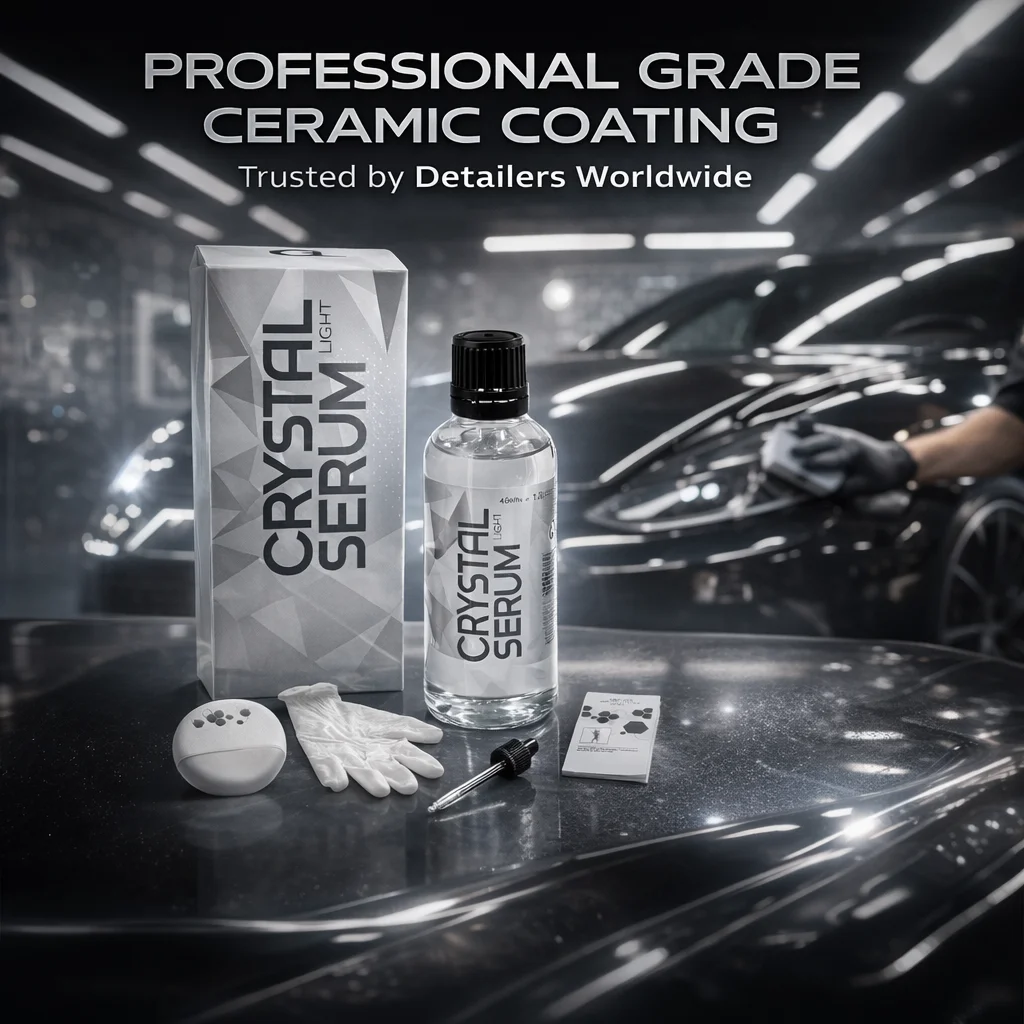 Crystal Serum Light Ceramic Coating for Cars Protect Car Paintwork High Shine Easy To Apply 50ml 5 Years Durability