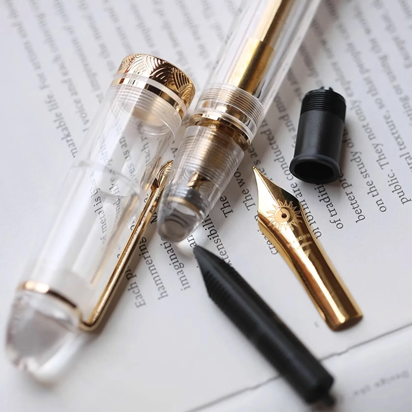 ماجون رقم. 8 40 بنك الاستثمار القومي قلم حبر أكريليك P140 كبير شفاف الكبار طالب اللون الحبر سعة كبيرة القلم الكتابة القرطاسية