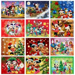 Zipper Bag 5D DIY Christmas Tree Diamond Painting Set Disney Mickey Cross Embroidered Mosaic Handmade Art Designer Home Decor