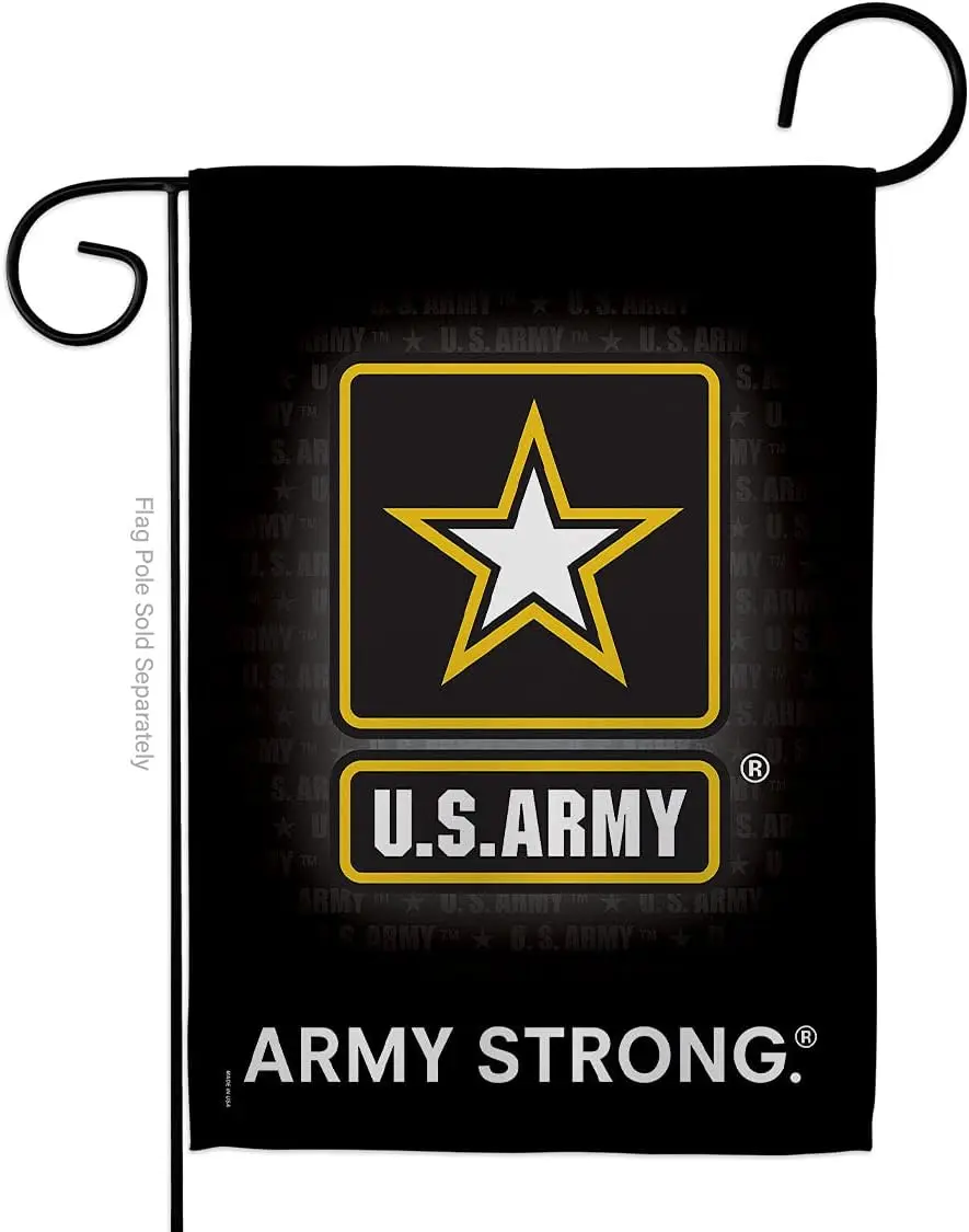 Breeze Decor G158061 U.S. Army Americana Military Impressions Decorative Vertical Garden Flag 13 x 18.5 Printed in USA Multi-Col