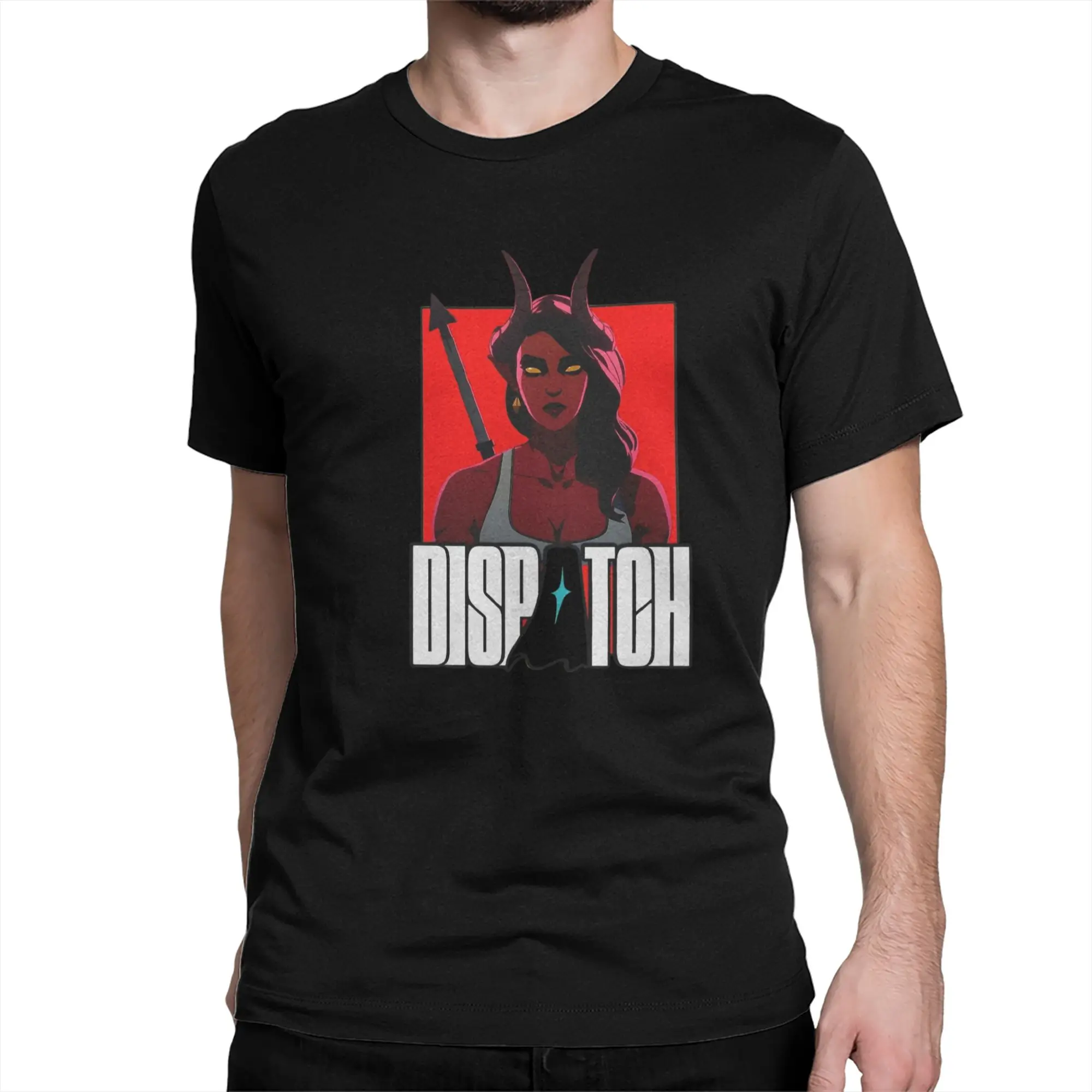 Men's T-Shirts Dispatch Game  Vintage Cotton Tees Short Sleeve  T Shirts Crew Neck Tops Printed