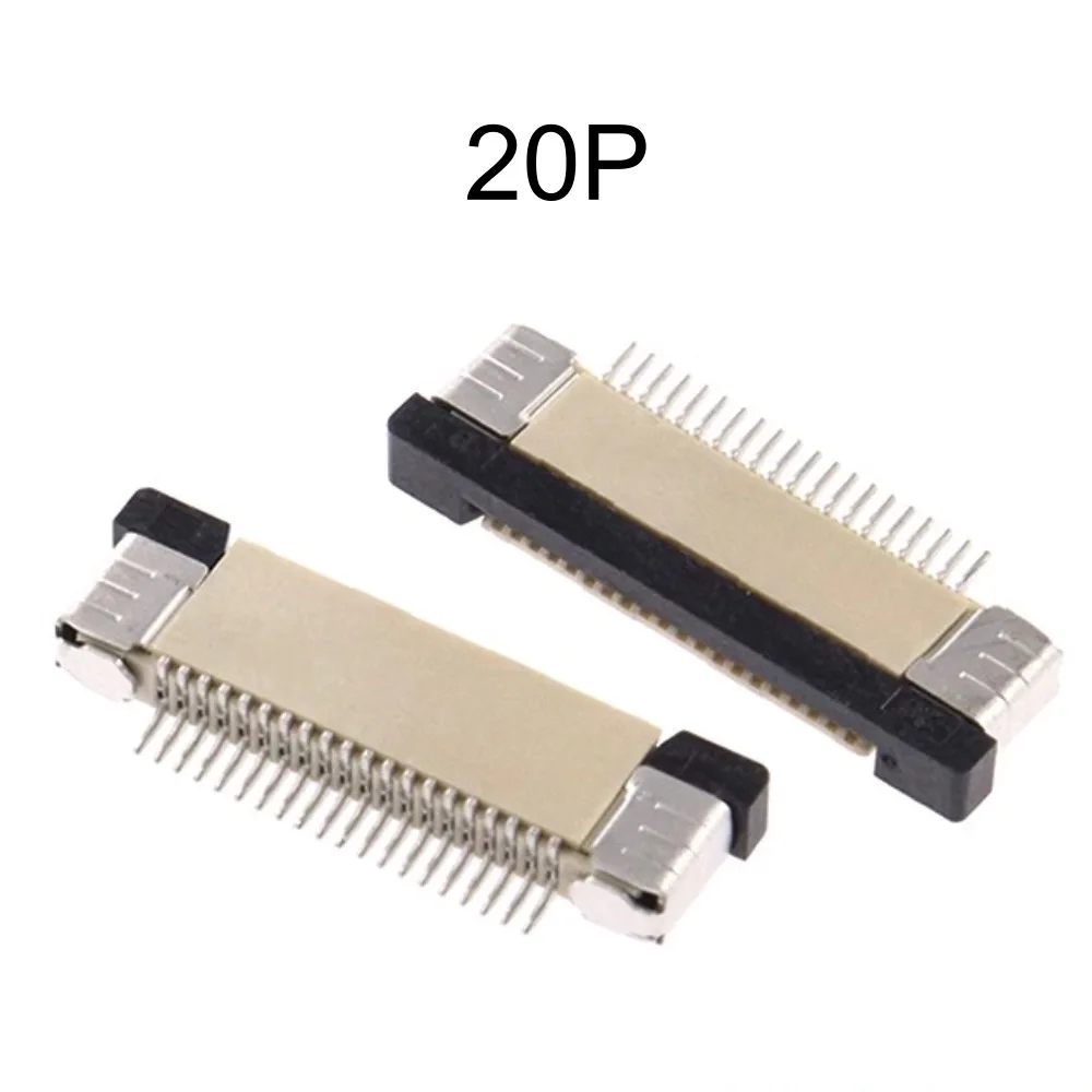 LCD Base Upturned Connection Spacing 0.5mm FPC Connector Pull-out Type 18pin-30pin Flat Cable Support Socket