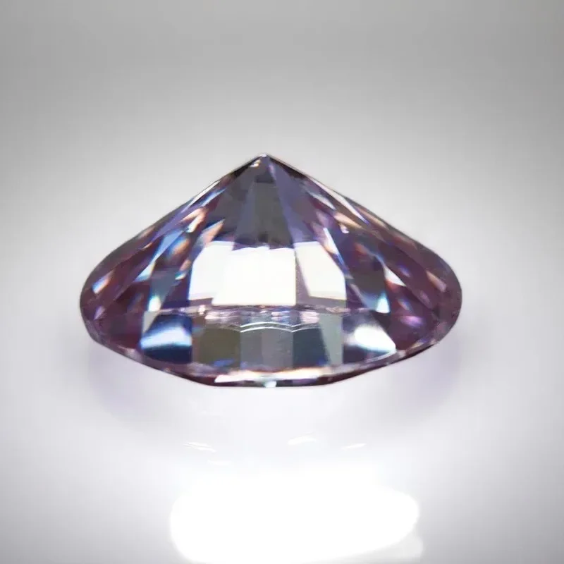 

L-Light Purple Color Moissanite Stone Oval Cut Gemstone Lab Grown Diamond For Pendant Earrings Jewelry Material With Report