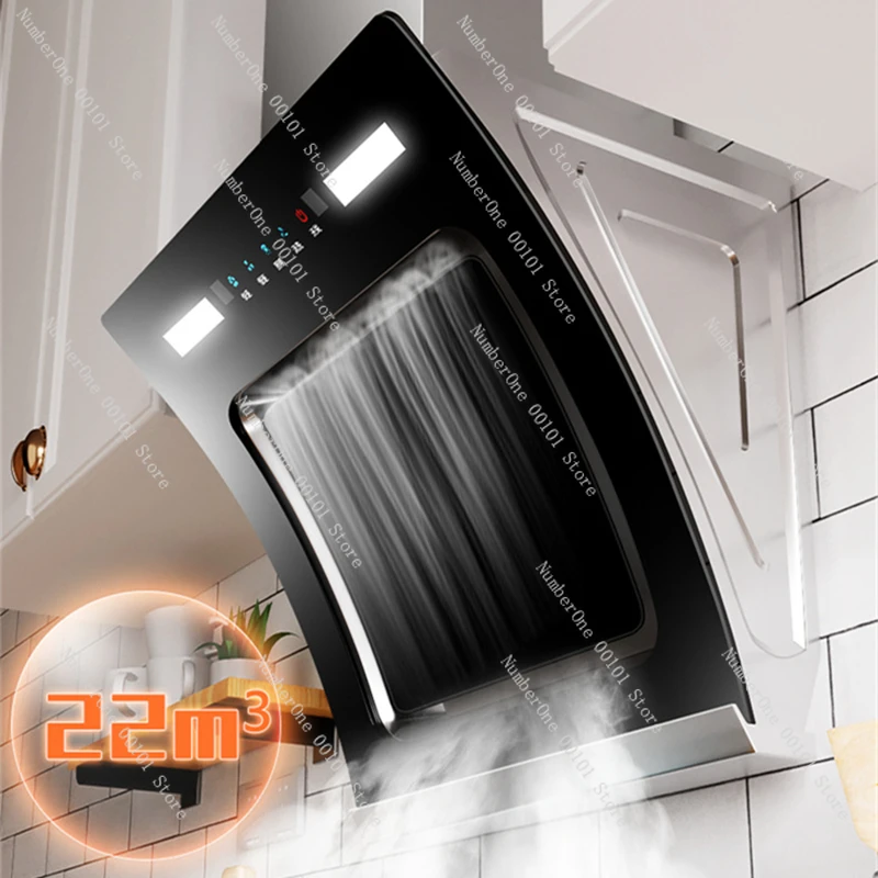 Small Apartment Range Hood 600mm Wall Mounted Kitchen Side Suction Low Noise Extractor Fan 500x600mm