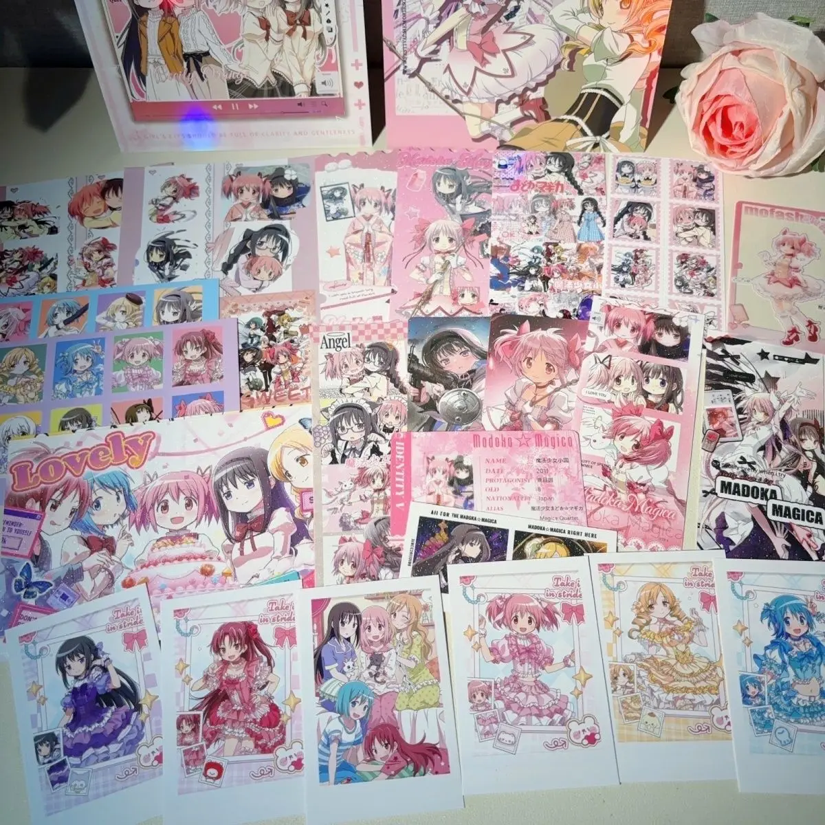 30Pcs/Set Anime Merch Postcards Polaroids Bookmarks Stickers Photo Cards Stationery Gift Pack Collection