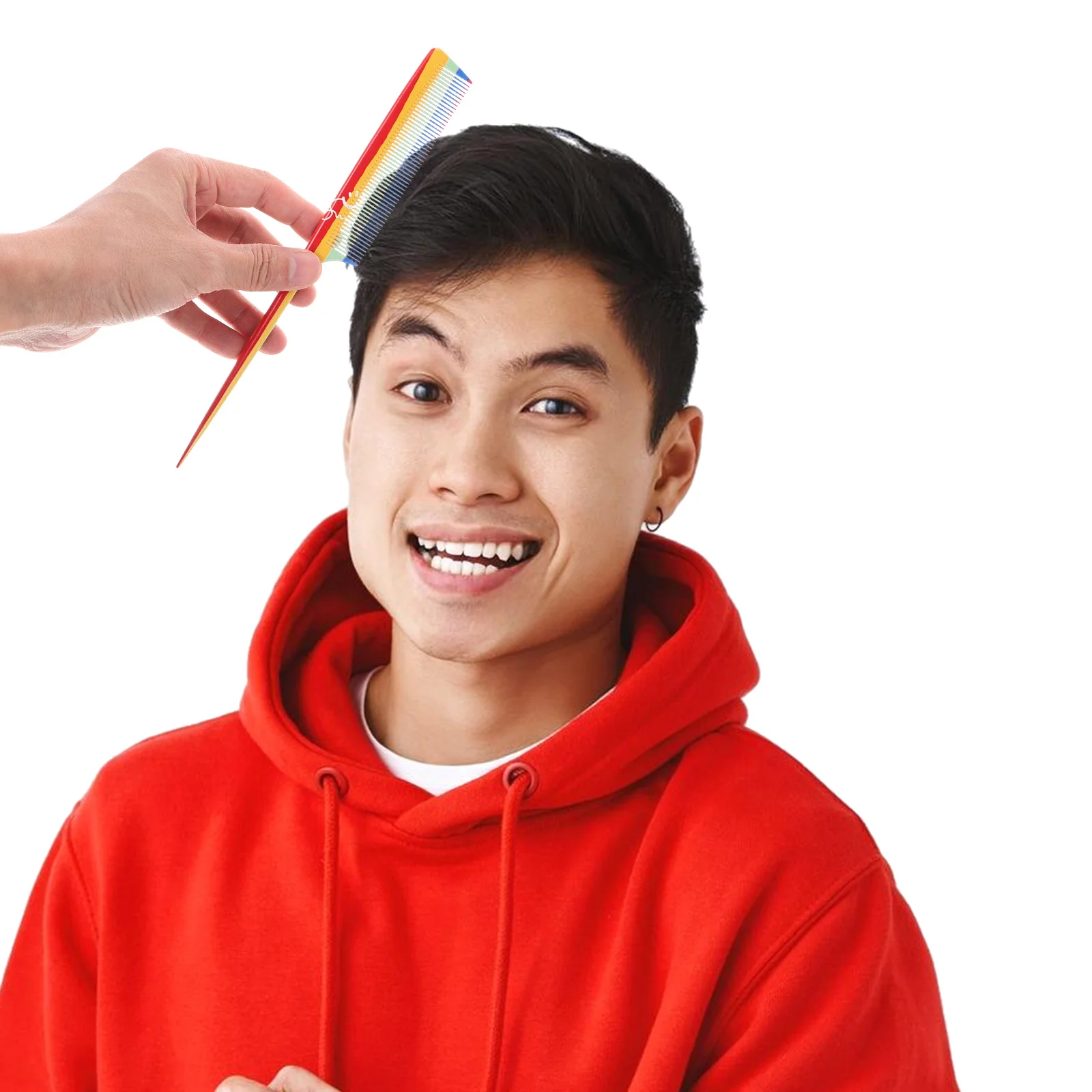 

2Pcs Rat Tail Combs for Women Hair Styling Parting Teasing Fine Tooth Comb Simple Design Style Salon Hair Blending Tool