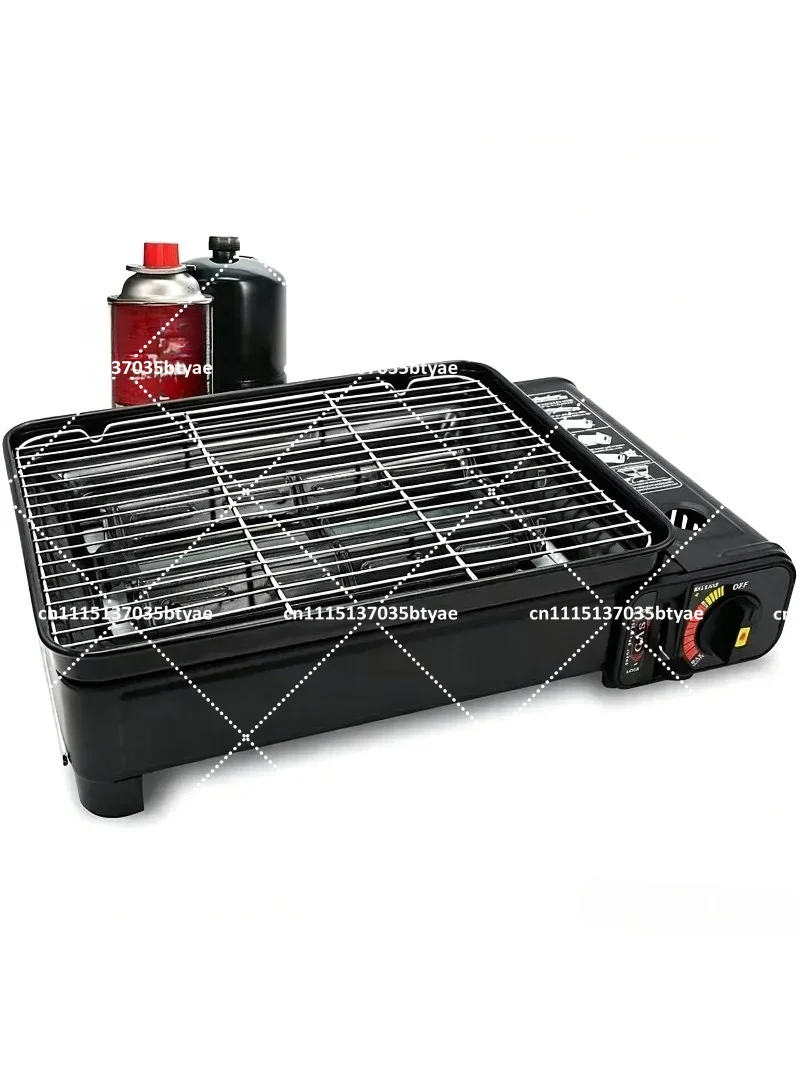 Outdoor Portable Butane Gas Stove Smokeless Barbecue Grill Home Camping Cooking Tool