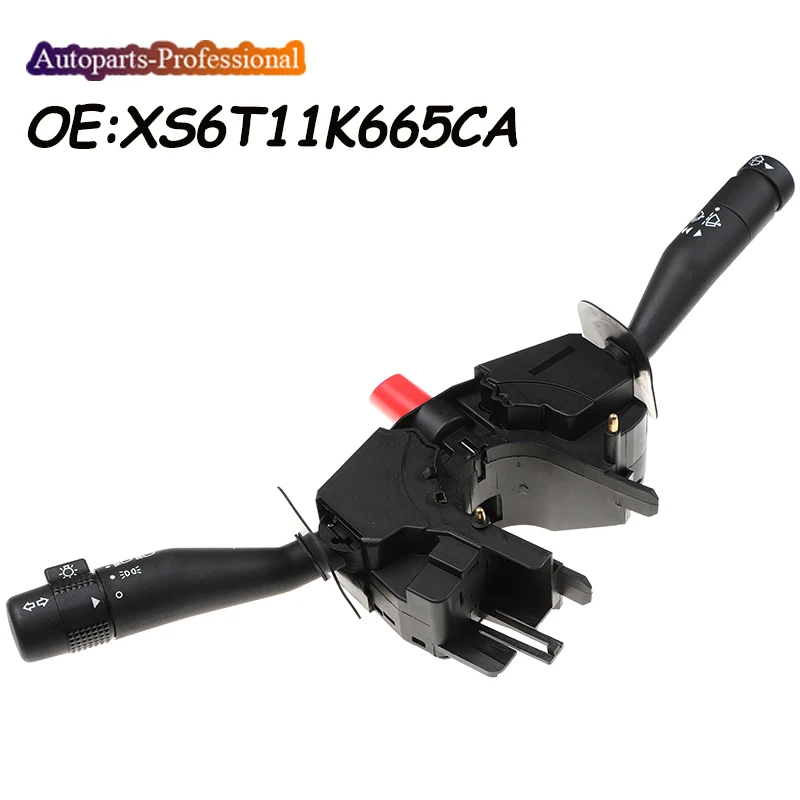 Interruptor de Seta e Limpador de Para-brisa para Coluna de Direção Automotiva XS6T11K665CA XS6T-11K665-CA para Ford KA 99-07 Fiesta Puma