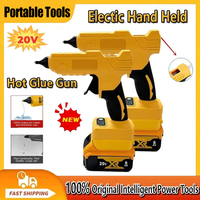Fit Dewalt Cordless Electric Handheld Hot Glue Gun Repair DIY Tool Hot Melt Welding Air Gun Anti-scald Nozzle for 20V Battery