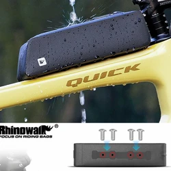 Bike Top Tube Bag With Bolt Mounted & Strap Waterproof Aerodynamic Low Drag For Triathlon Gravel Mtb Road Bicycle 2024 Parts