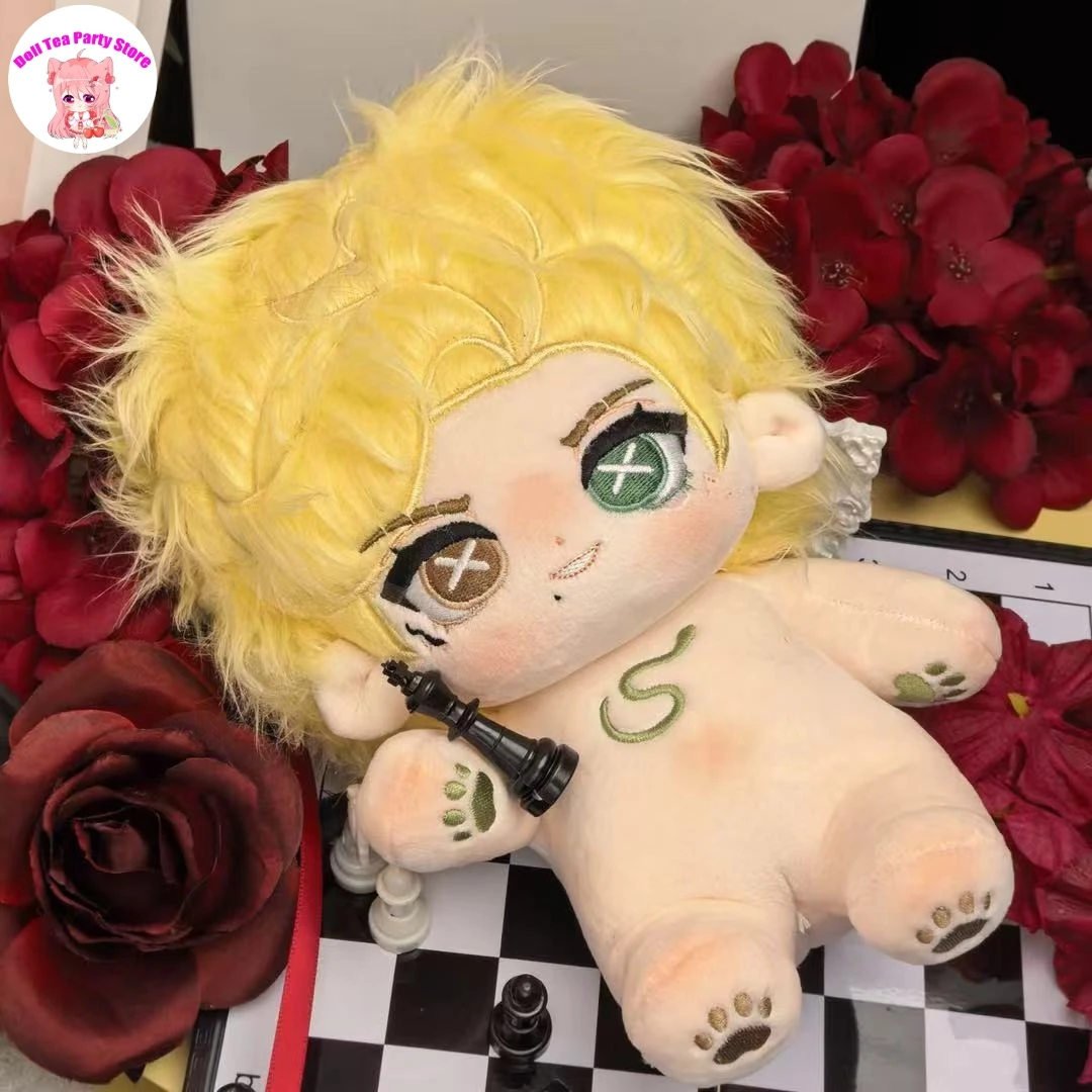 

Knight‌ Dolls Anime Identity Ⅴ Art Dealer Skin Skeleton Body Cotton Doll Cosplay Handsome Dress Up Plush Toy Plushie