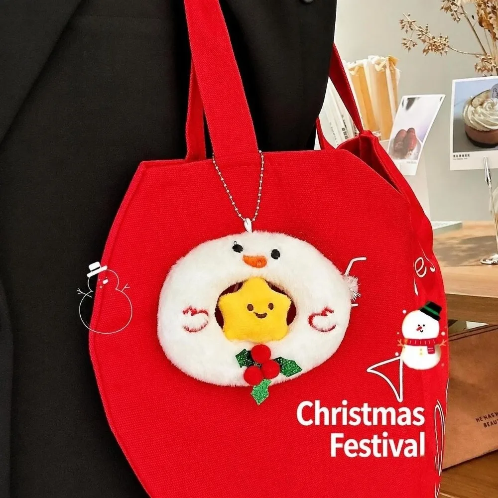Versatile Christmas Keychain Cartoon Creative Christmas Tree Pendants Portable Handbag Charm Xmas Decoration