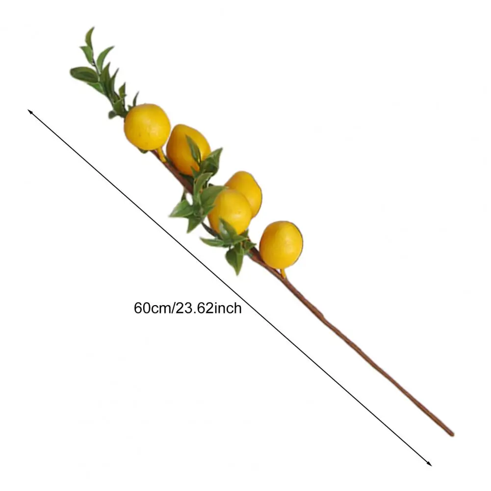 

Lemon Branches With Fruit Simulation Green Plants Fresh Home Decoration Photo Props Plastic Fruit Flower Fake Lemon 2026 Decor