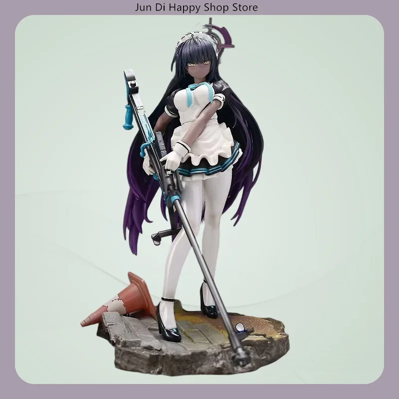 

25cm Blue Archive Kakudate Karin 1/7 Scale Sniper Maid Outfit Standing Pose Anime Figure Model Statue Collection Desktop Toy
