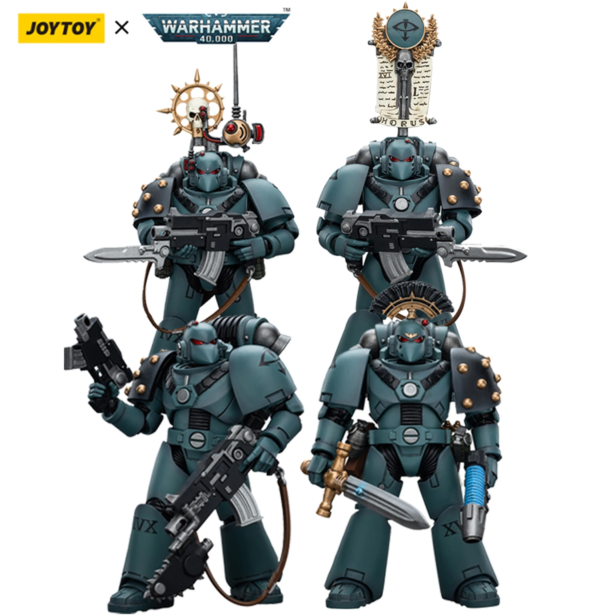 [Disponibile] JOYTOY Warhammer 40K 1/18 The Horus Heresy Action Figures Sons of Horus MKVITactical Squad Anime Model Toys Gifts