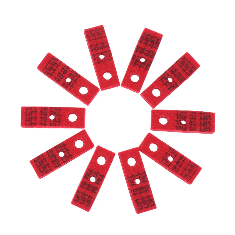 

10 шт. красных войлочных уплотнительных прокладок из утолщенного хлопка, сменные аксессуары для нижней уплотнительной прокладки Z Kerosene