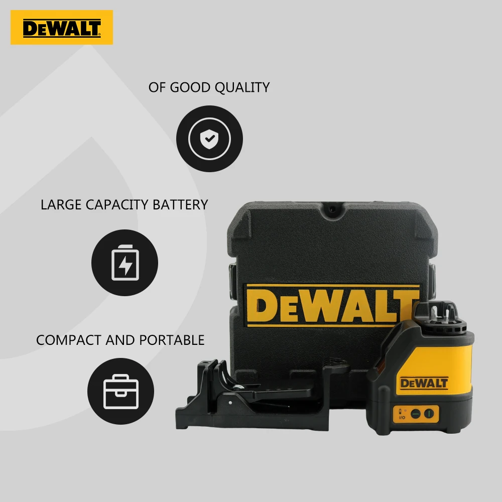 Imagem -05 - Dewalt-forte Luz Verde Nível Laser Instrumento de Pontos Alta Precisão Cruz Horizontal e Vertical Linhas Dw088cg