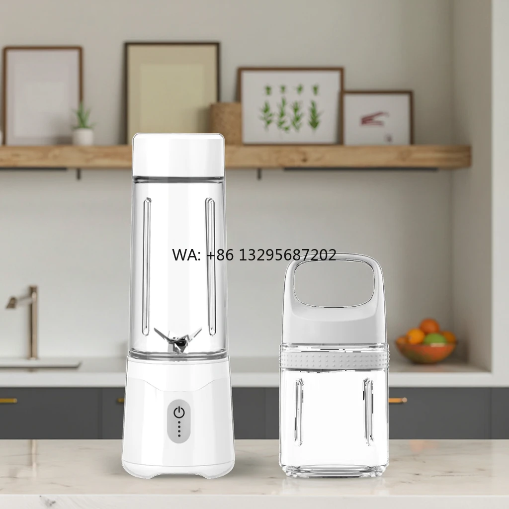 

Dual Portable 500/350ml Blender Electric Fresh Juicer 4000mAh Rechargeable USB Stainless Steel for Smoothies for Outdoor Use
