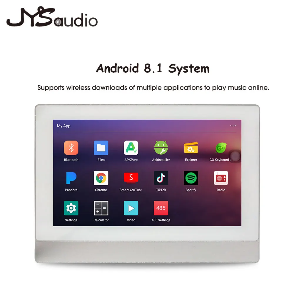 Home Audio Versterker Smart Wifi Bluetooth Versterker 7Inch Touchscreen Android 8 Channel * 20W Ingebouwde Yamaha Amp Voor Residentiële