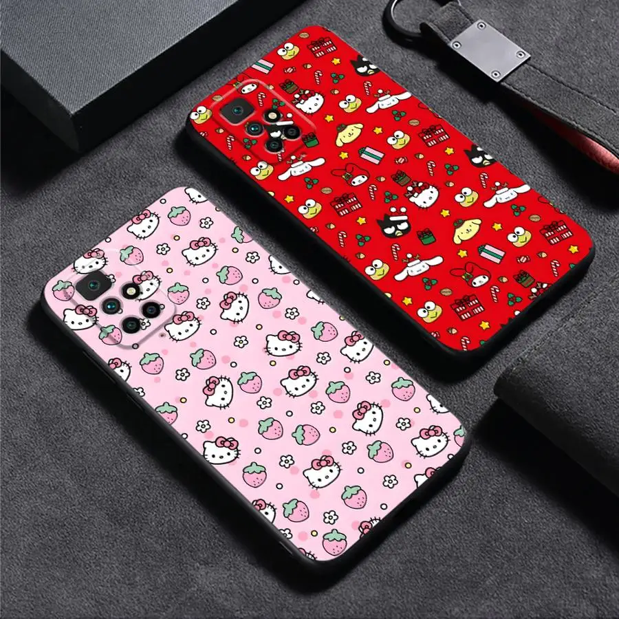 حافظة لهاتف شاومي ريدمي A3 K40 K80 Pro 9 A4 14C 10 12C A1 A2 Plus A5 13C شعار سانريو هالو كيتي #1