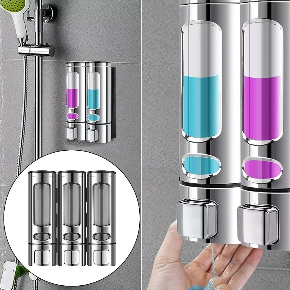 

Wall Mounted Square Manual Liquid Soap Dispensers Shampoo Container Soap And Gel Dispenser Bathroom Accessories 500ML