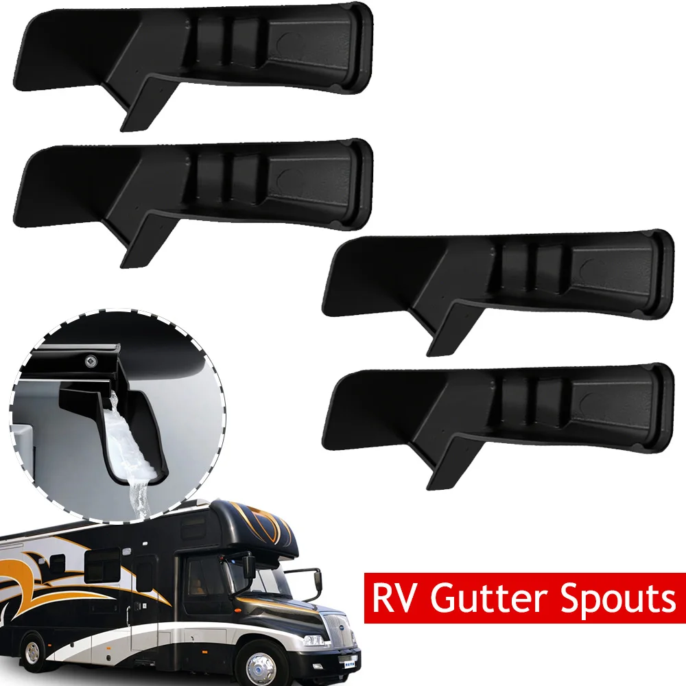 

Носик желоба для автодома, длинная версия, носики для дождевой желоба для автодома с удлинителями, удлинители желоба для автодома, левая и правая сторона для направления дождевой воды