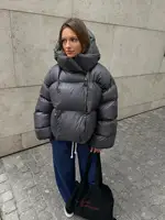 Women Autumn Winter Warm Coat Thick Parkas Long Sleeve Parkas Female Street Fashion Hoodies Woman's Cotton-padded Jacket 2025 4