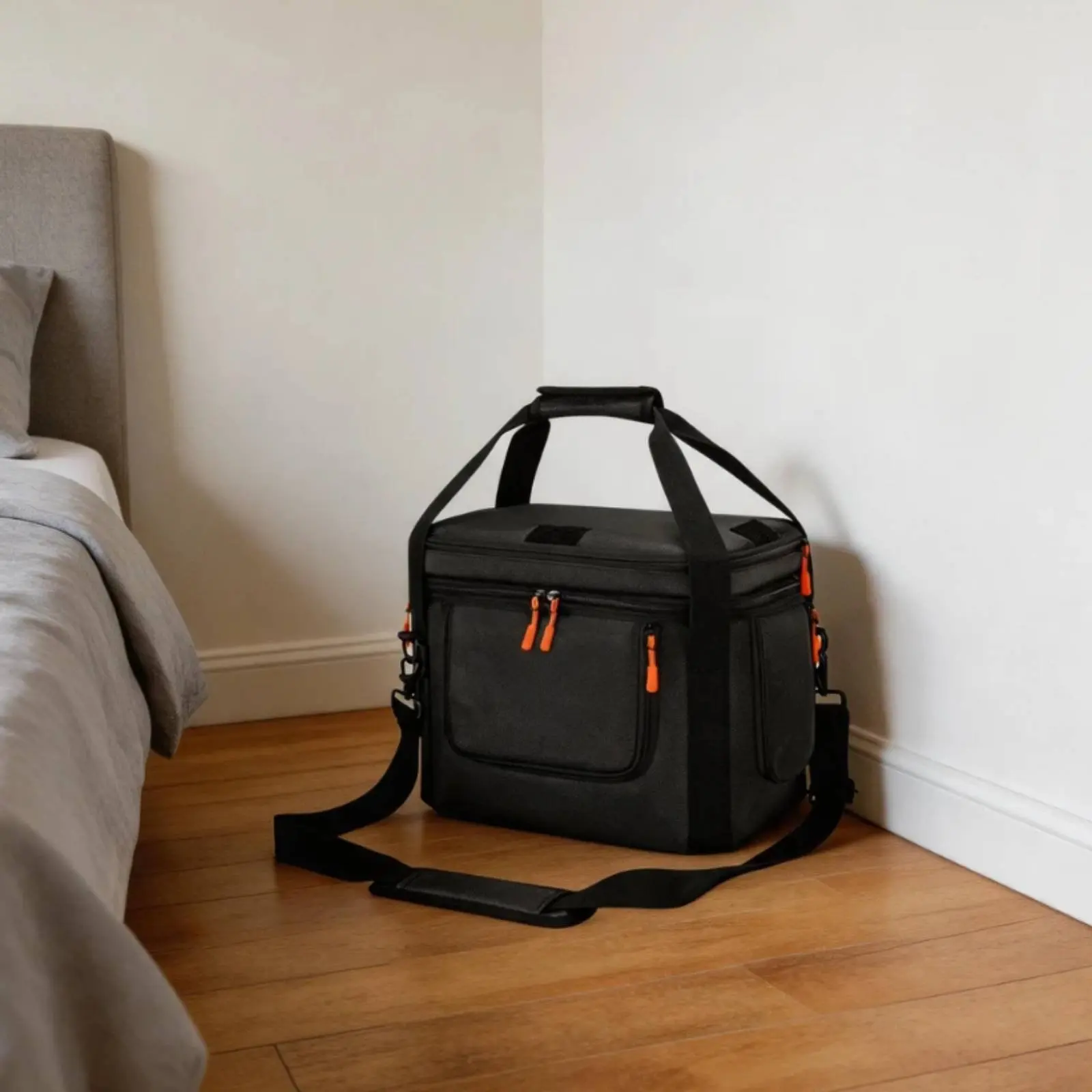 

Power Supply Storage Bag Shoulder Strap Power Station Bag Travel Friendly Scratch Resistant for Camping