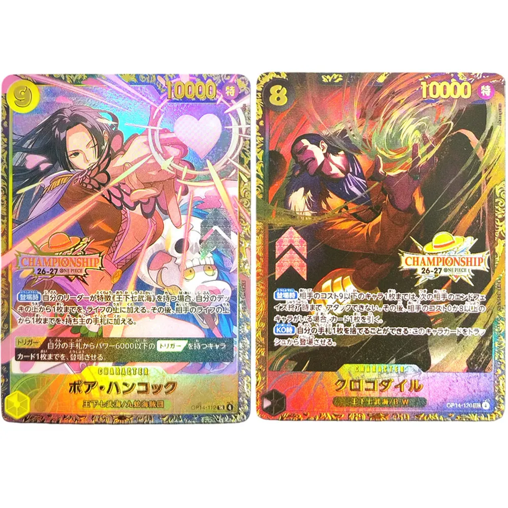 Proxy One Piece Card Japanese Championship 26-27 Prize Card Boa Hancock OP14-112 Crocodile OP14-120 Collection Game  Anime Card