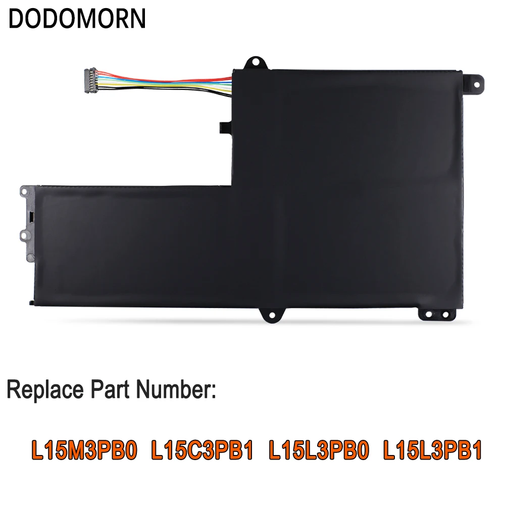 DODOMORN L15L3PB1 Laptop Battery For Lenovo IdeaPad 320S-15AST 320S-15ISK-80Y9 330S-14IKB-81F4 For Lenovo Flex 14 1470 1570