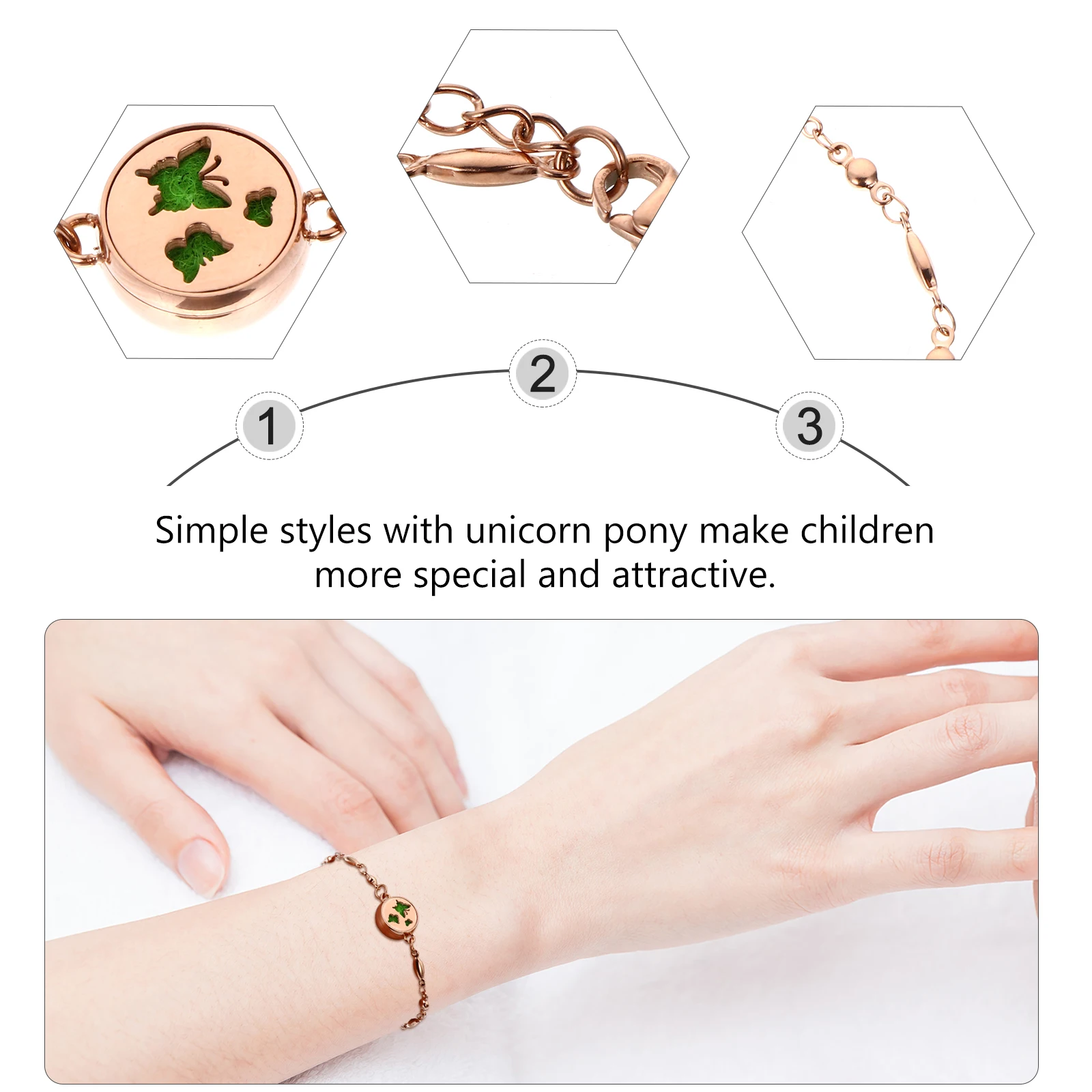 

Aromatherapy Bracelet Chic Hollow Out Wrist Chain Jewelry for Women Daily Party Wedding Decoration Gift K Gem Oil