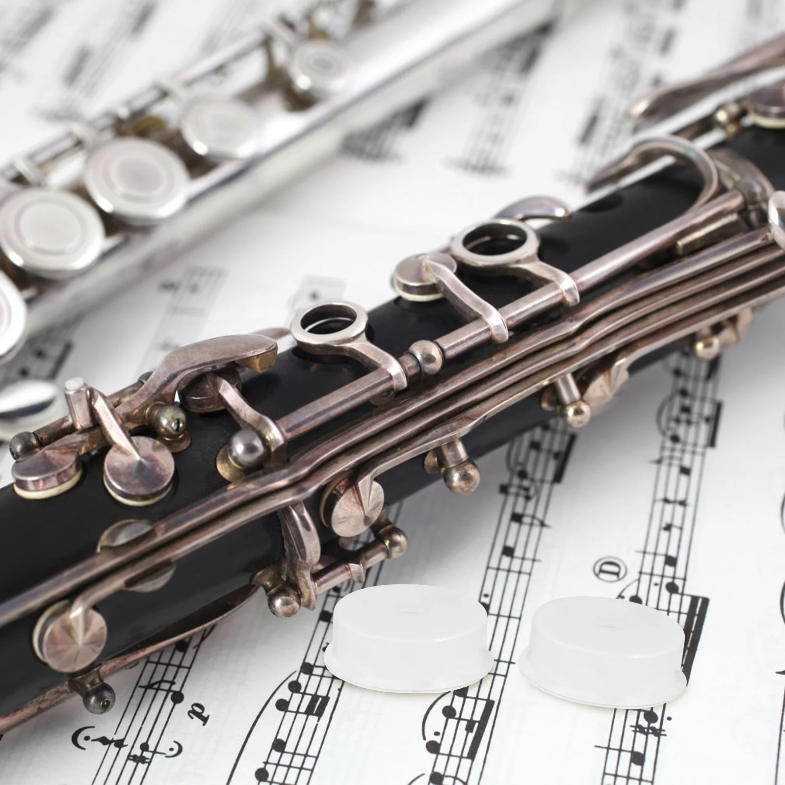 

20pcs Silicone Key Covers For Flute Repair Parts Flutes Plugs Accessories Flute Accessories Music Instrument Parts