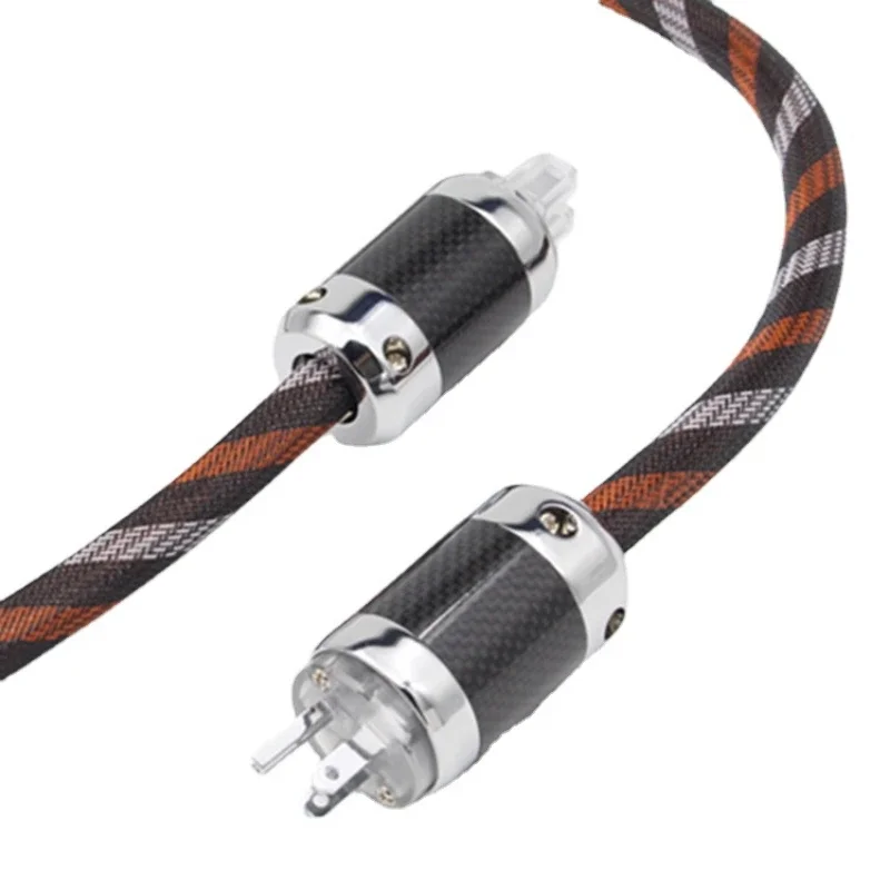 

WE HiFi Audio Power Cable 7 Cores OFC Copper Shield C13 AC Power Cord US & AU & EU & UK Plug