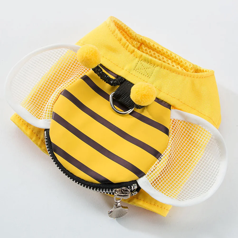 

1Set Pet Vest Harness Dog Chest Strap Set Yellow Size S Breathable Lightweight Leash for Safe Outdoor Use Pet Harness