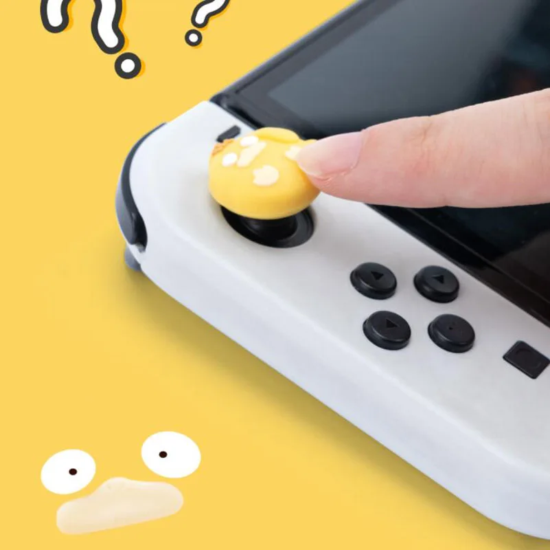 Флюоресцентная силиконовая Мягкая рукоятка под большой палец крышка джойстика Крышка для переключателя NS Oled/Lite Joy-con контроллер флуоресцентная рукоятка