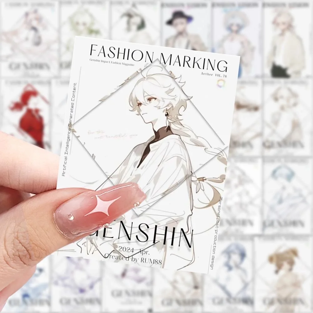 

189, наклейки с персонажами Genshin Impact, плакаты, декоративные наклейки для бухгалтерского учета, наклейки на чашку воды для мобильного телефона своими руками