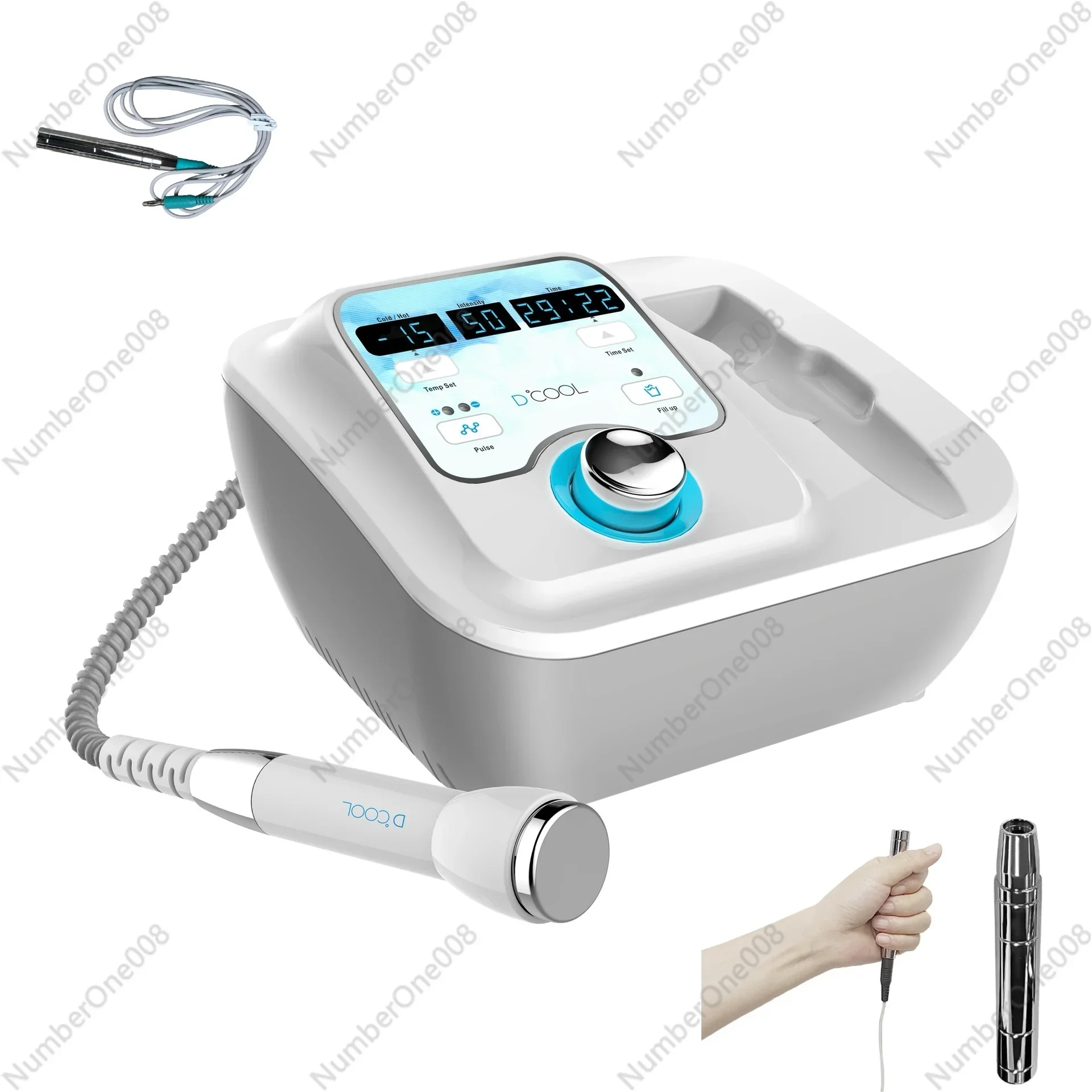 New 2024 Sliming Dcool Portable Cool Hot EMS For Skin Tightening Anti Puffiness Facial Electroporation Machine Beauty Device