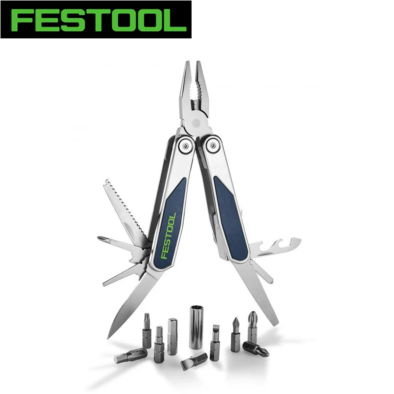 

FESTOOL 577934 Multi Tool MT-FT1 High Quality Stainless Steel Pliers Screwdrivers Drills Combination Tool