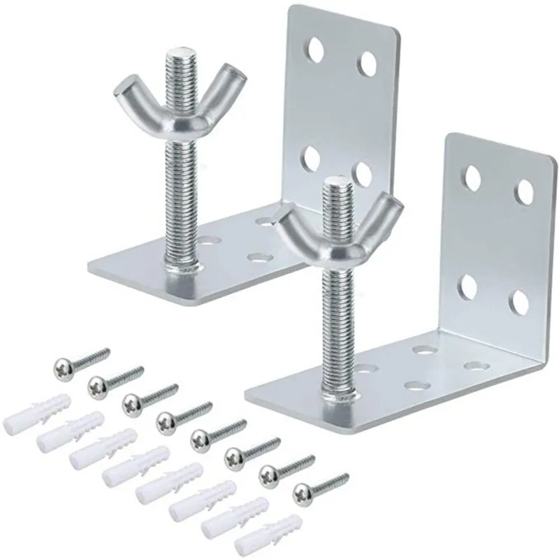 VEHO-Roman Blind Mounting Brackets L-Shaped With Side And Top Brackets