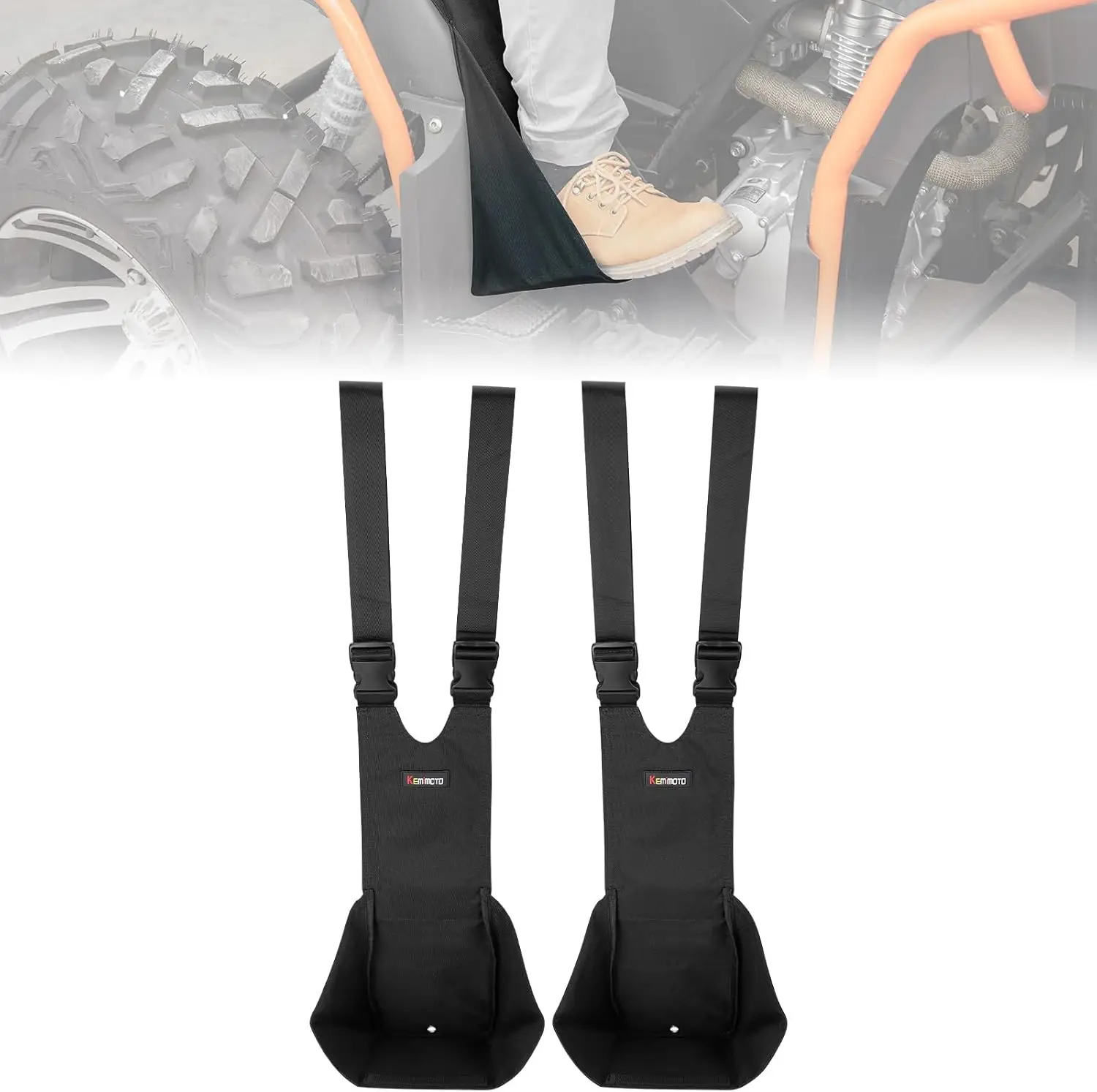 

2Pcs ATV Footrests ATV Foot Pegs Travel Universal Foot Support Outdoor ATV Feet Pegs Pedestal ATV Rear Passenger Foot Rest